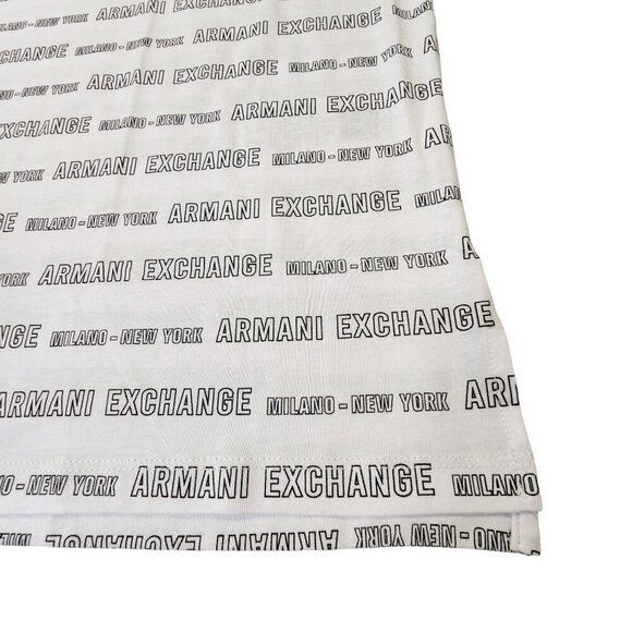 Armani Exchange Men's T-Shirt Short Sleeve Disinger Milano NY White XXL‎ - Picture 13 of 15